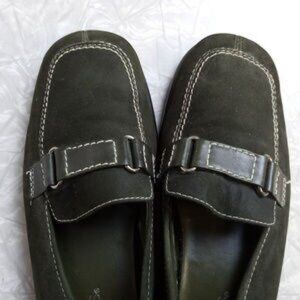 Aerosoles Green Suede Loafers/Flats Size 8